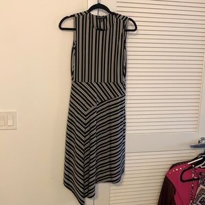 Soft black and white dress
